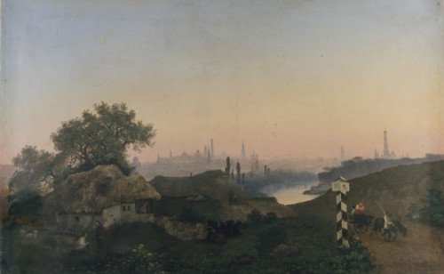 View of Moscow from the Sparrow Hills, 1853.
