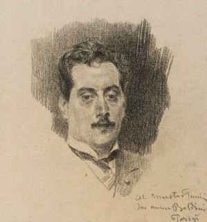 Portrait of the Composer Giacomo Puccini (1858-1924), 1898.