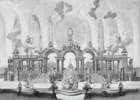 Fireworks on the birthday of Emperor Peter III on February 10, 1762 in Tsarskoye Selo, 1762.