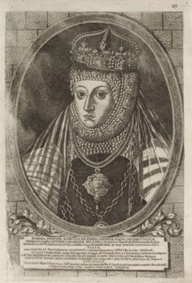 Barbara Radziwill (1520-1551), Queen of Poland. From: Icones Familiae Ducalis Radivilianae, 1758.