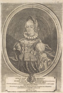 Anna Radziwill (Boner). From: Icones Familiae Ducalis Radivilianae, 1758.