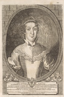 Anna Radziwill (Sadowski). From: Icones Familiae Ducalis Radivilianae, 1758.