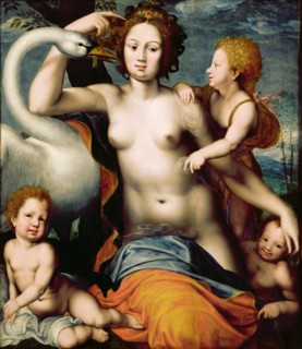 Leda and the Swan, Mid of 16th century.