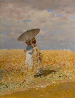 Between The Ears Of Wheat.