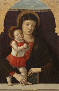 The Madonna and child.