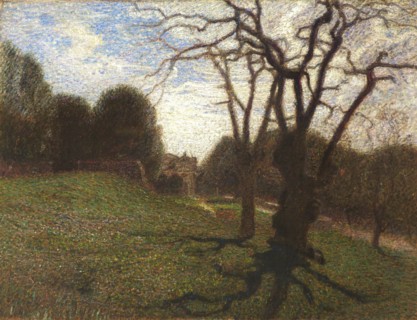 Trees and clouds at Villa Borghese, 1906.