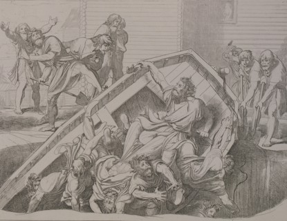 Olga's avenge to the Drevlians, 1832.