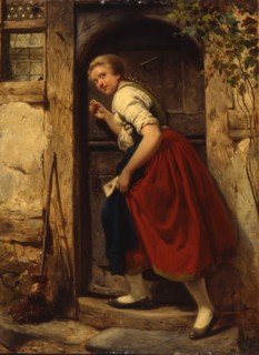 The girl with a letter, 1855.