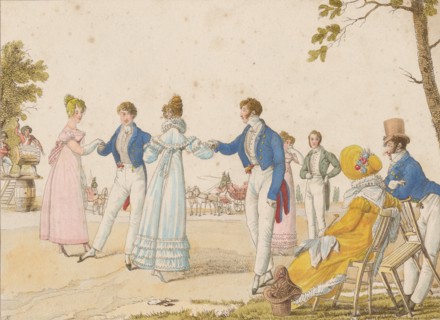 The Quadrille: La Poule (The Hen), 1820s.