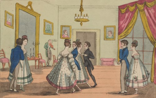 Quadrilles: practising at home, c1815.