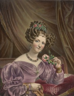 Portrait of the ballet dancer Madame Montessu, 1840s.