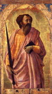 Saint Paul. From the Altarpiece for the Santa Maria del Carmine in Pisa, 1426.