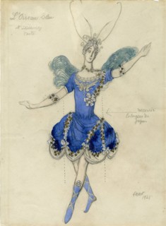 Bluebird. Costume design for the ballet Sleeping Beauty by P. Tchaikovsky.