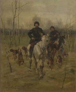 Hunting Scene, End of 19th-Early 20th century.