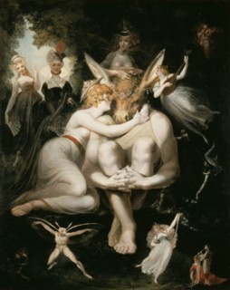 Titania caressing Bottom, with his donkey's head, 1793-1794.