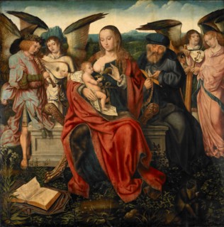 Holy Family with Music Making Angels, ca 1515.