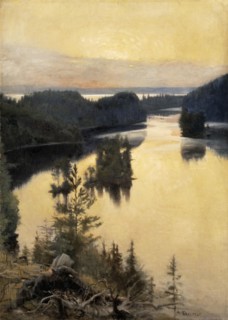 Kaukola Ridge at Sunset, 1889-1890.