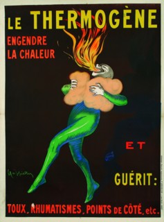 Cappiello, affiche pour de la ouate thermogène, 1907