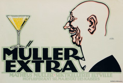 Müller Extra. Matheus Müller. Sektkellerei Eitville, 1912.