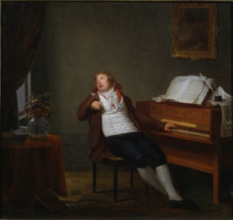 Portrait of the pianist and composer Johann Ladislaus Dussek (1760-1812), 1795.