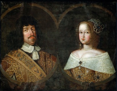 Portrait of King Frederick III of Denmark (1609-1670) and Sophie Amalie (1670-1710), Duchess of Brun