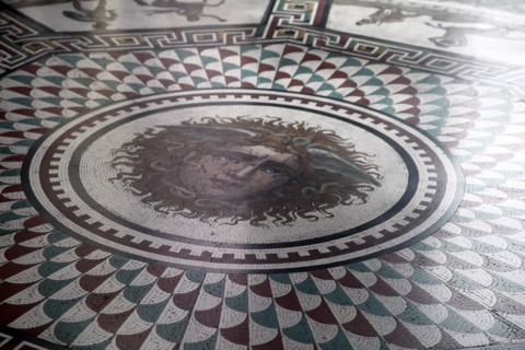 Floor mosaic in the Pavilion Hall, State Hermitage Museum, St Petersburg, Russia, 1847-1851. Artist: Andrei Ivanovich Stakenschneider