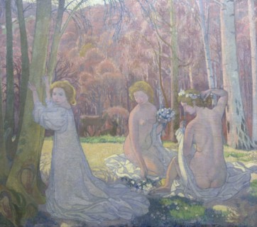 'Figures in a Spring Landscape (Sacred Grove)', 1897. Artist: Maurice Denis