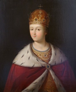 'Portrait of the Regent Sofia Alexeyevna', first half of 19th century. Artist: Unknown
