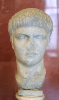 Portrait bust of the Roman Emperor Nero as a youth, mid 1st century. Artist: Unknown