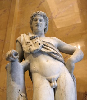 Statue of a resting satyr. Artist: Unknown
