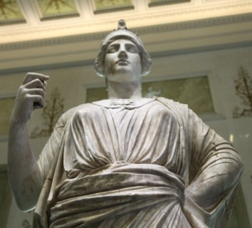Statue of Athena, Goddess of Wisdom and Just War, and patroness of crafts, 2nd century. Artist: Unknown