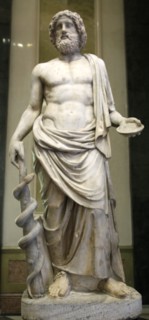 Statue of Asklepios, Greek God of Healing, early 2nd century. Artist: Unknown