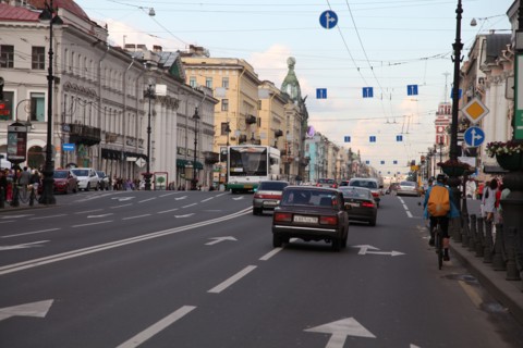 Nevsky Prospect, St Petersburg, Russia, 2011. Artist: Sheldon Marshall