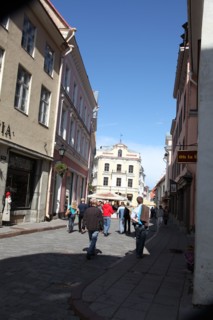 Street scene, Tallin, Estonia, 2011. Artist: Sheldon Marshall