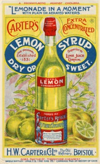 Carter?s Lemon Syrup, 1900. Artist: Unknown