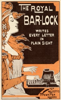 The Royal Bar-Lock typewriter, 19th century. Artist: Unknown