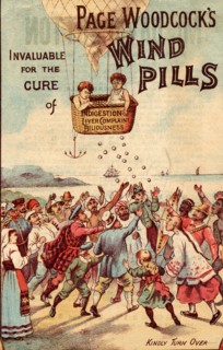 Page Woodcock?s Wind Pills, 19th century. Artist: Unknown