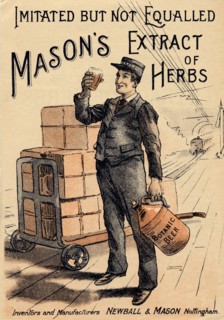 Mason?s Extract of Herbs, 19th century. Artist: Unknown