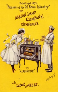 Albion Lamp Company - 'Albionette' oil stove, 19th century. Artist: Unknown