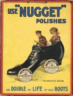 Nugget boot polish, 1910s. Artist: Unknown
