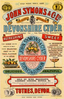 John Symons & Co Devonshire Cyder, 19th century. Artist: Unknown