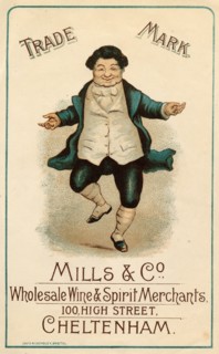 Mills & Co Wine & Spirit Merchants, 19th century. Artist: Unknown