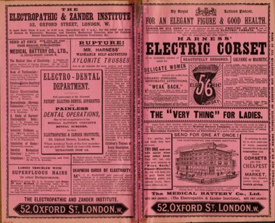 Harness Electropathic belt, 1890s. Artist: Unknown