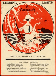 Abdulla Cigarettes, 1920s. Artist: Nerman