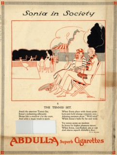 Abdulla Cigarettes, 1920s. Artist: Fish