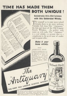 Antiquary Liqueur Scotch Whisky, 1935. Artist: Unknown