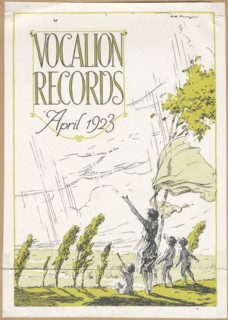Vocalion Records Bulletin, 1923.