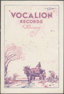 Vocalion Records Bulletin, 1920s. Artist: Wilfred Fryer