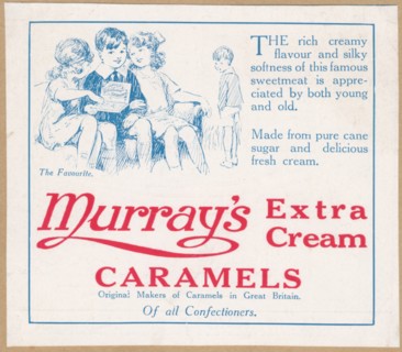 Murray's Caramels, c.1920. Creator: Wilfred Fryer.