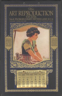 The Art Reproduction Company calendar, 1925. Artist: Wilfred Fryer